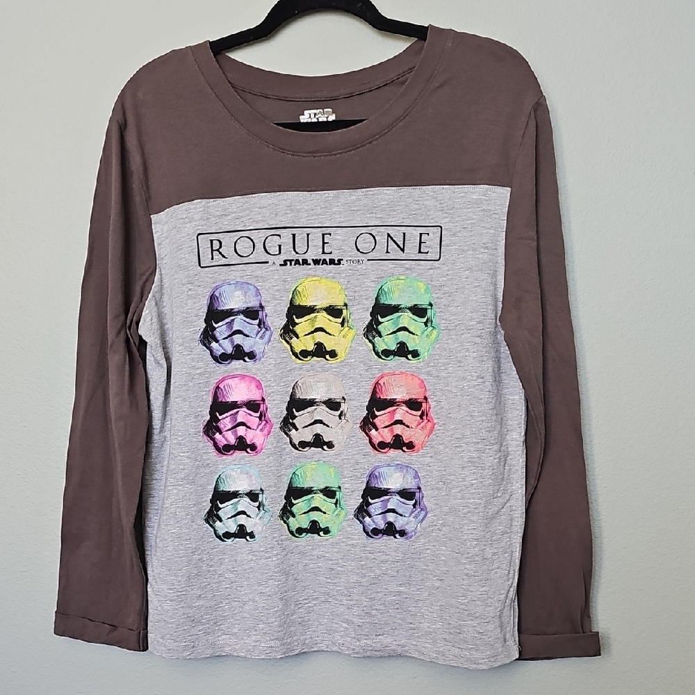 Star Wars Rogue One Long Sleeve Shirt Multicolor Rainbow Stormtrooper XL